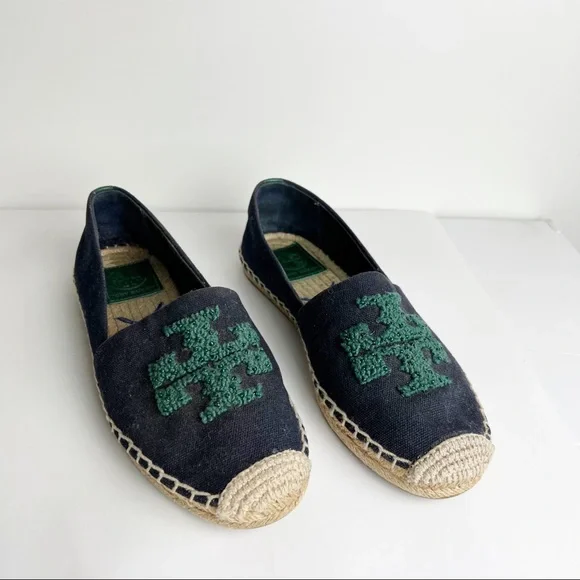 Tory Burch Elisa logo slip on espadrilles - Picture 1 of 4